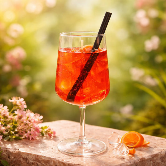 Aperol Spritz Cocktail Kerze
