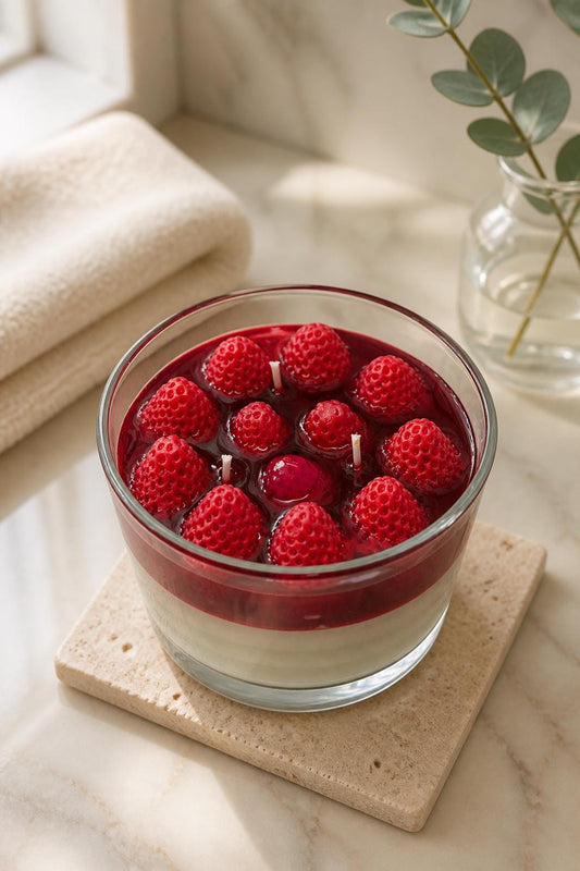 Leckere Strawberry Cheesecake Duftkerze